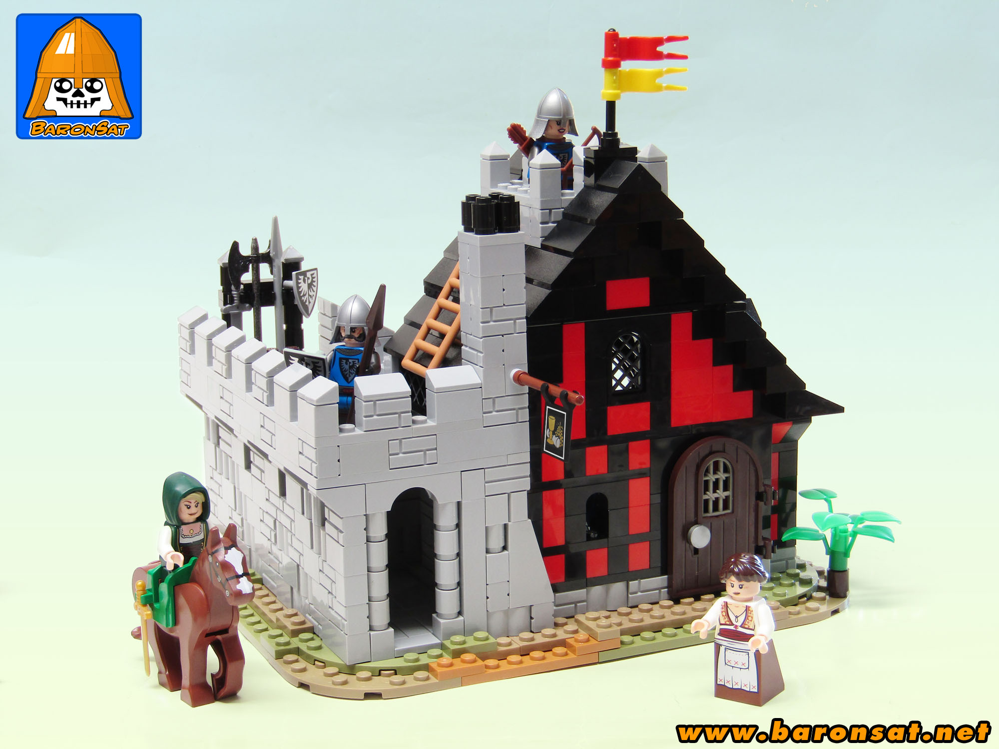 Lego moc 6067 Guarded Inn Redux back