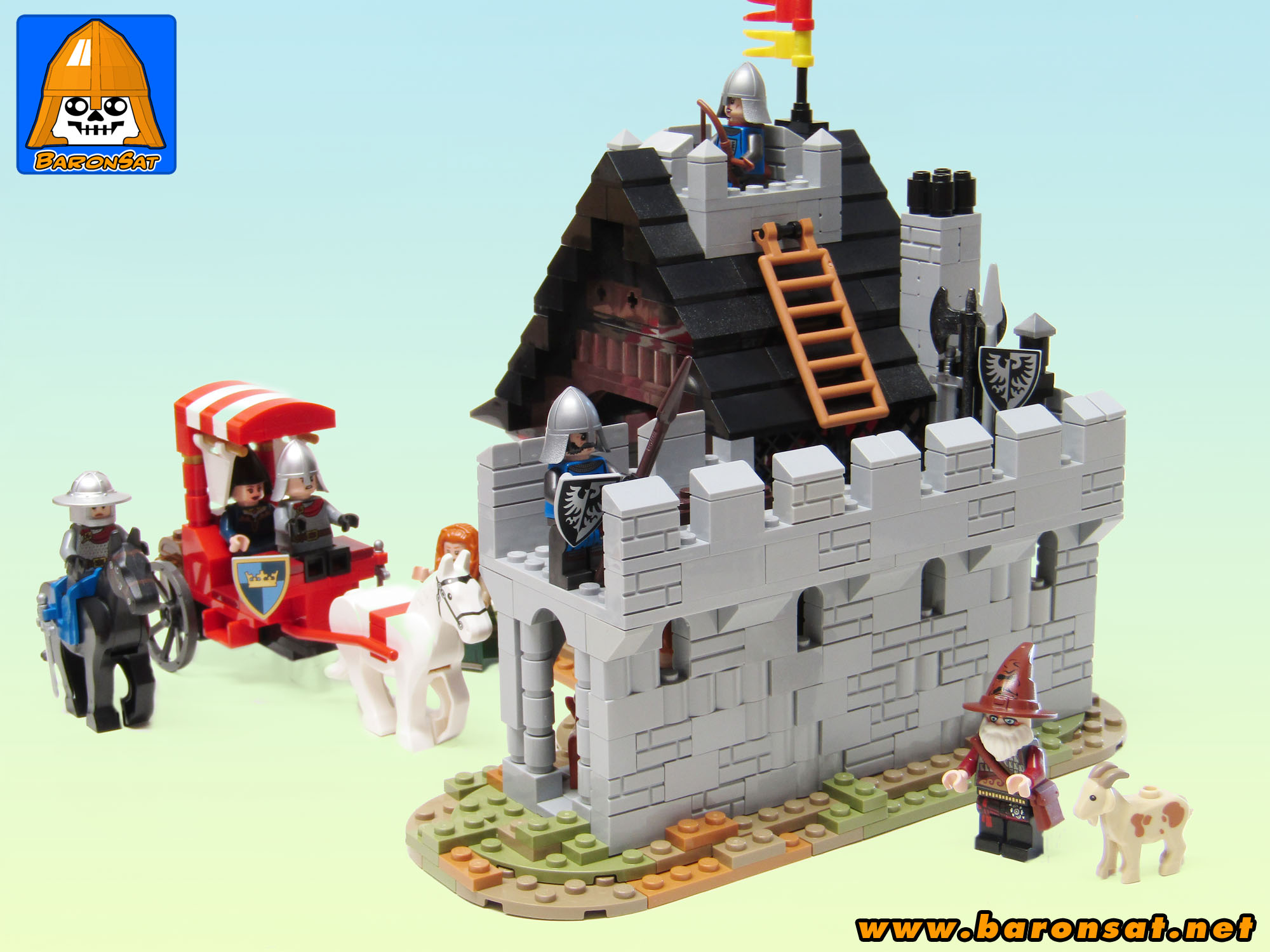 Lego moc 6067 Guarded Inn Walls