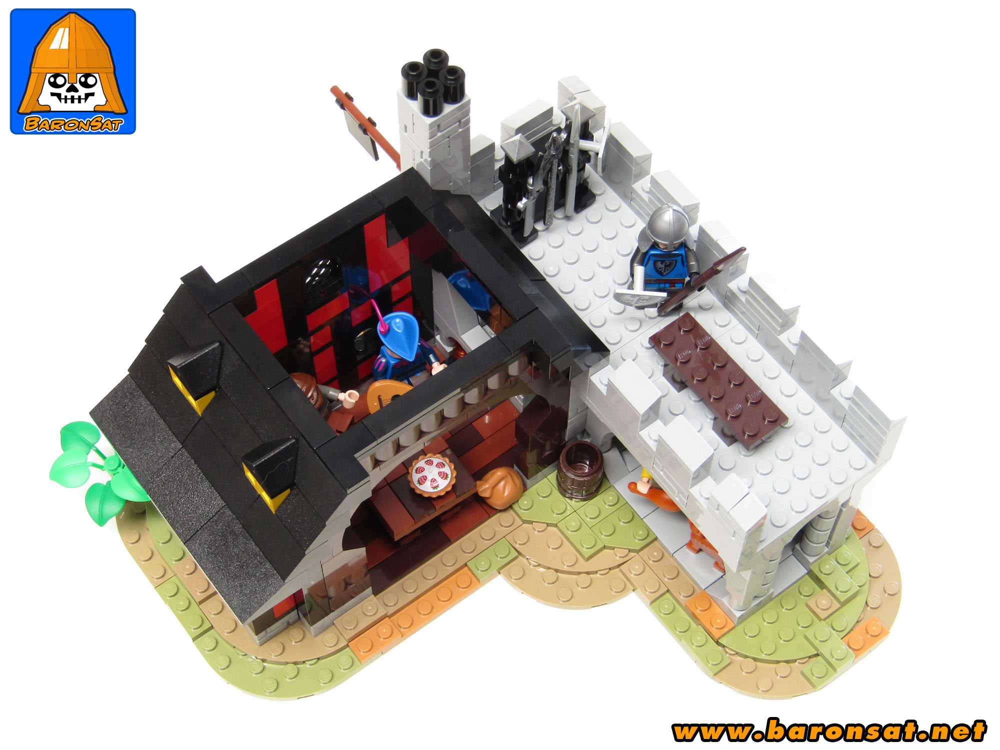 Lego moc 6067 Guarded Inn Open Redux