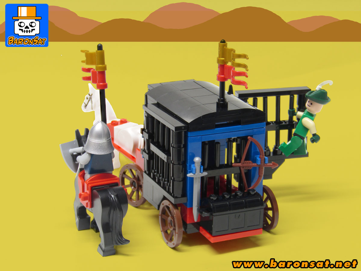 Lego 6042 Dungeon Hunters Redux moc custom model back view