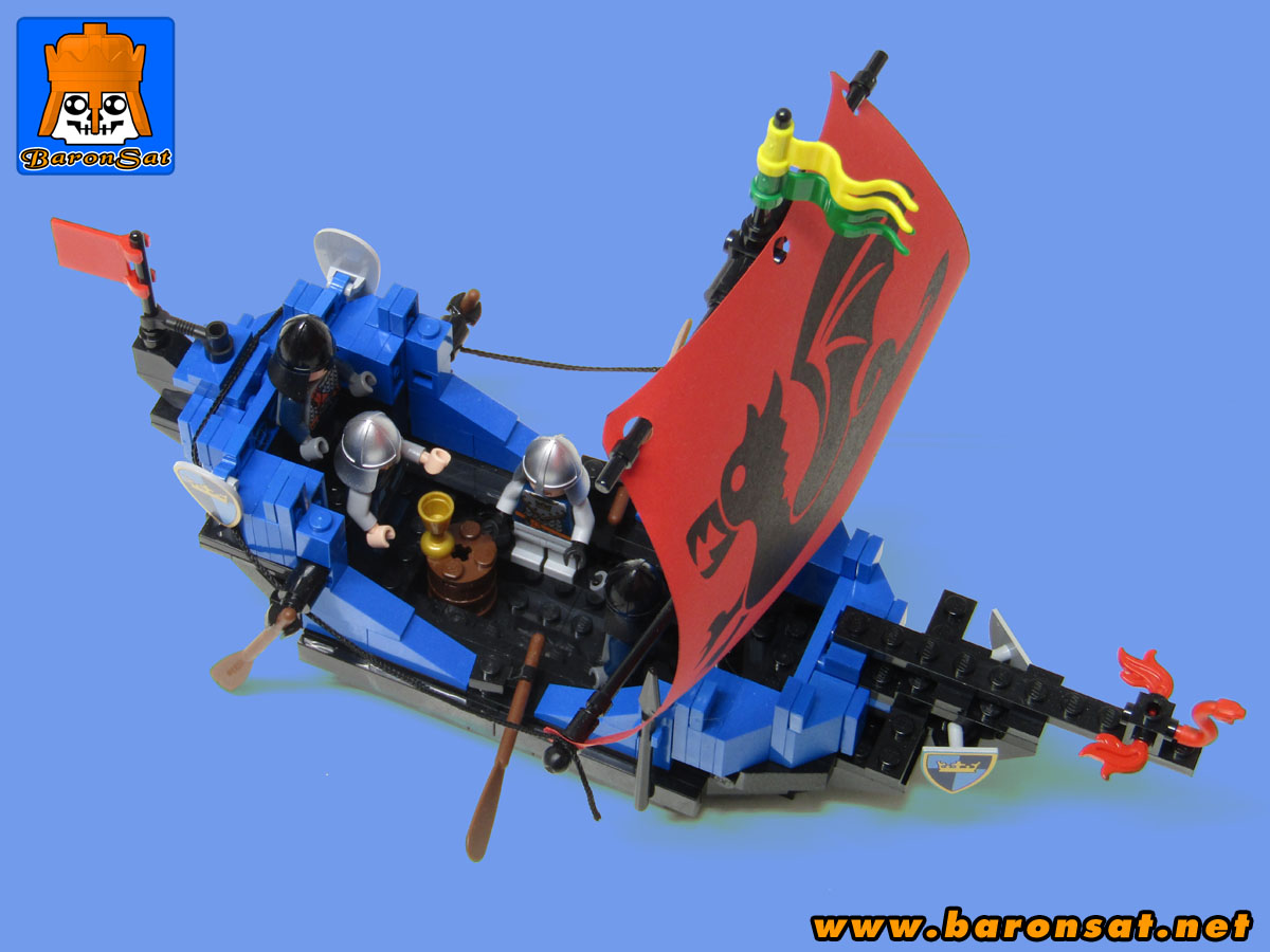 Lego 6057 Sea Serpent Redux moc custom model top view