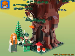 Lego moc 6054 Forestmen Hideout Rendez Vous