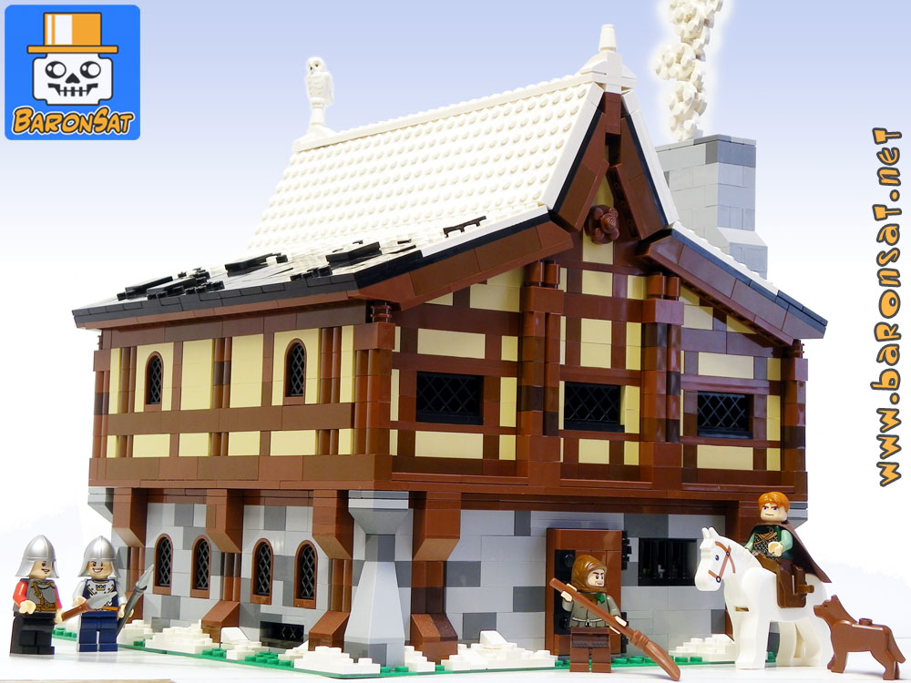 Lego Castle moc Ghost Dragon Inn Custom Model Entry