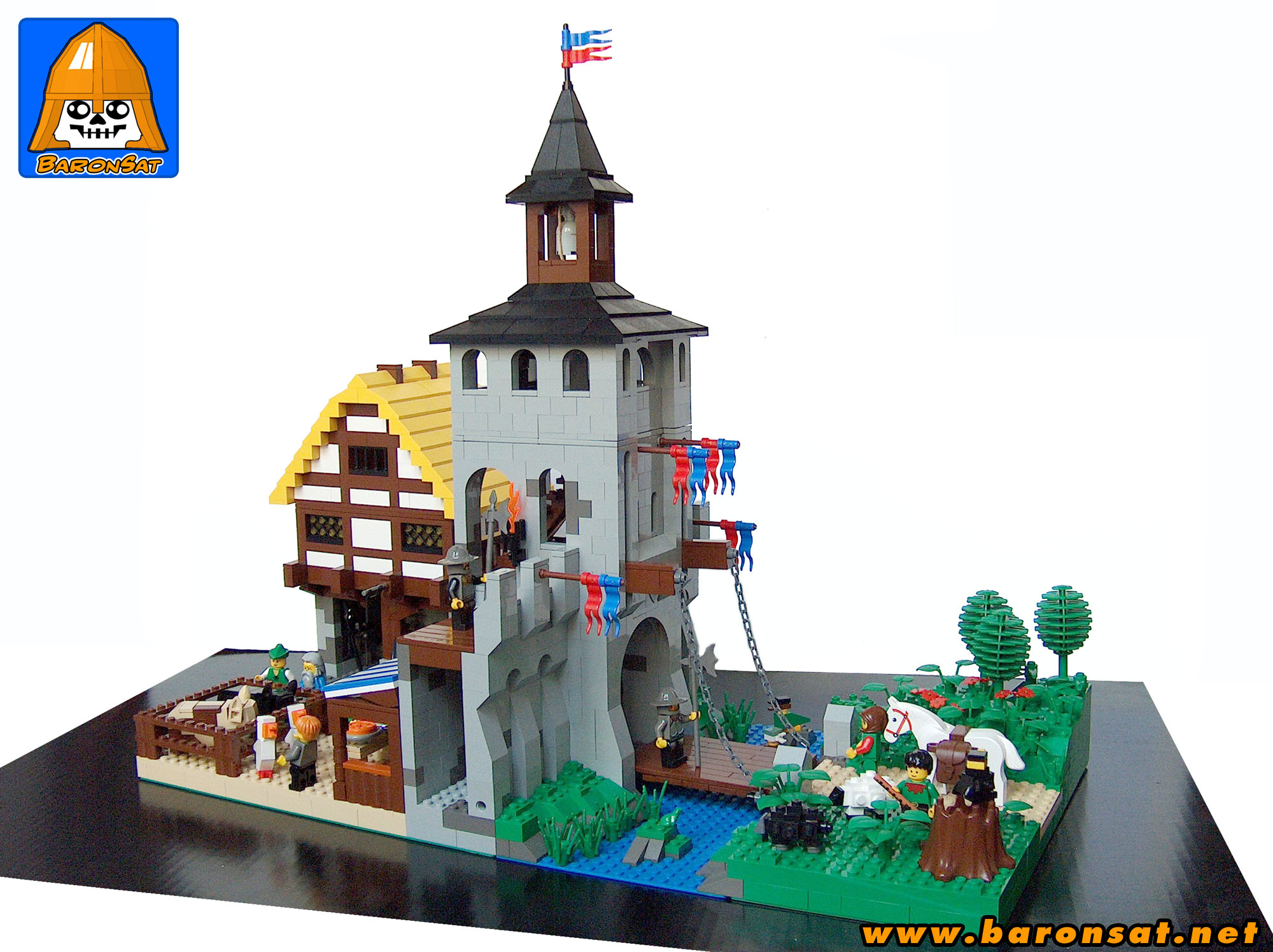 lego medieval city moc
