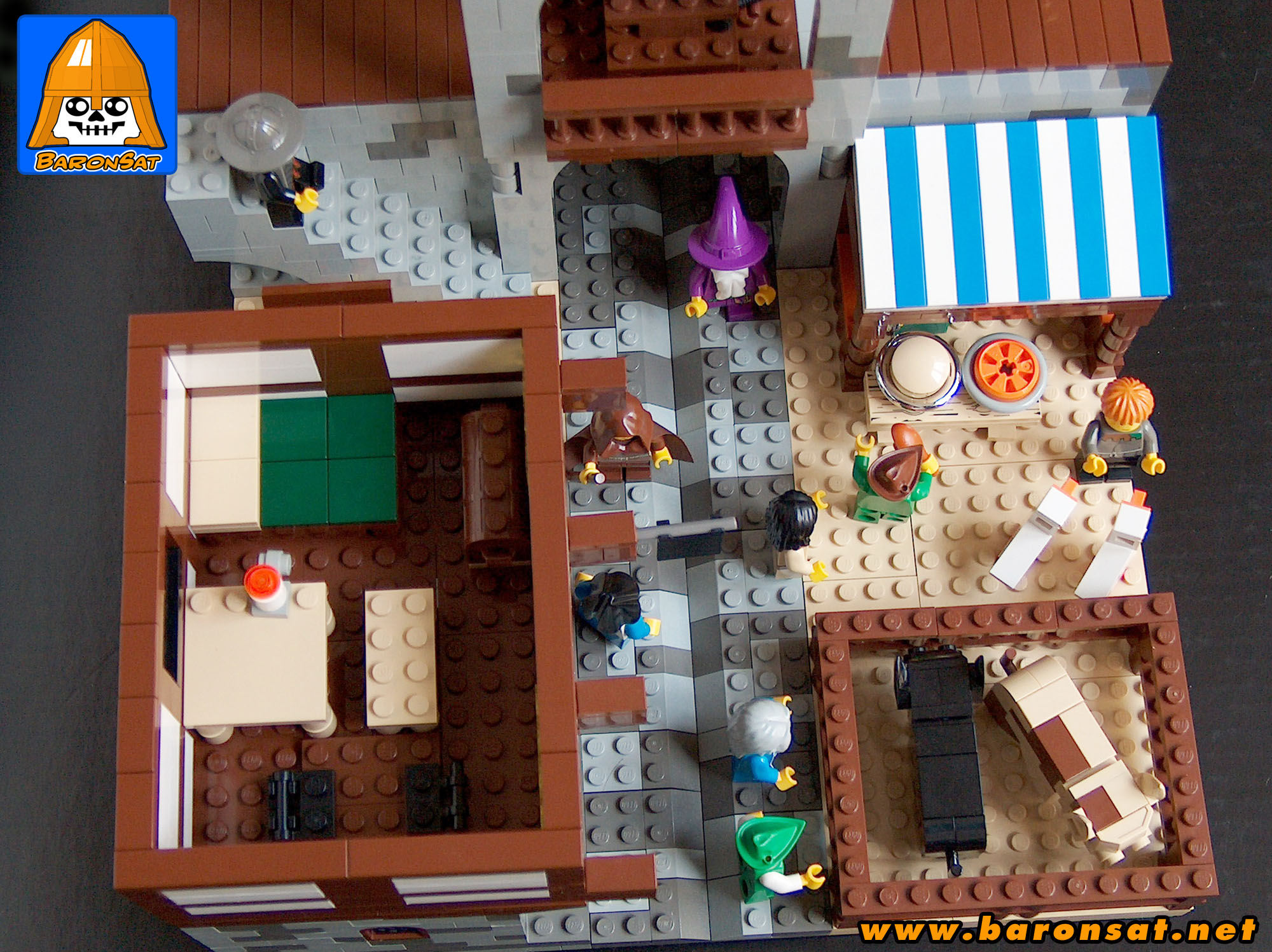lego medieval city moc modular