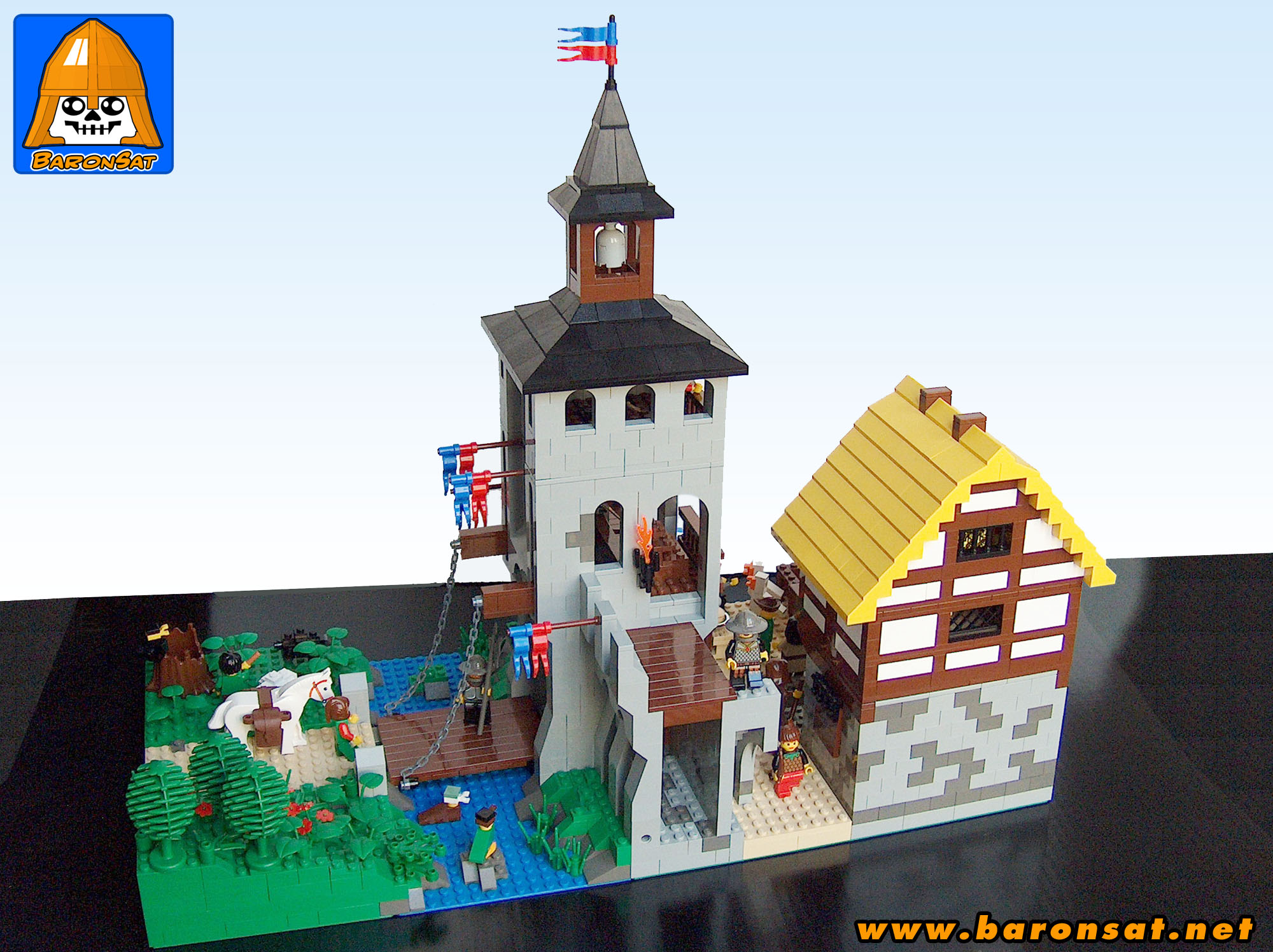 lego medieval city model
