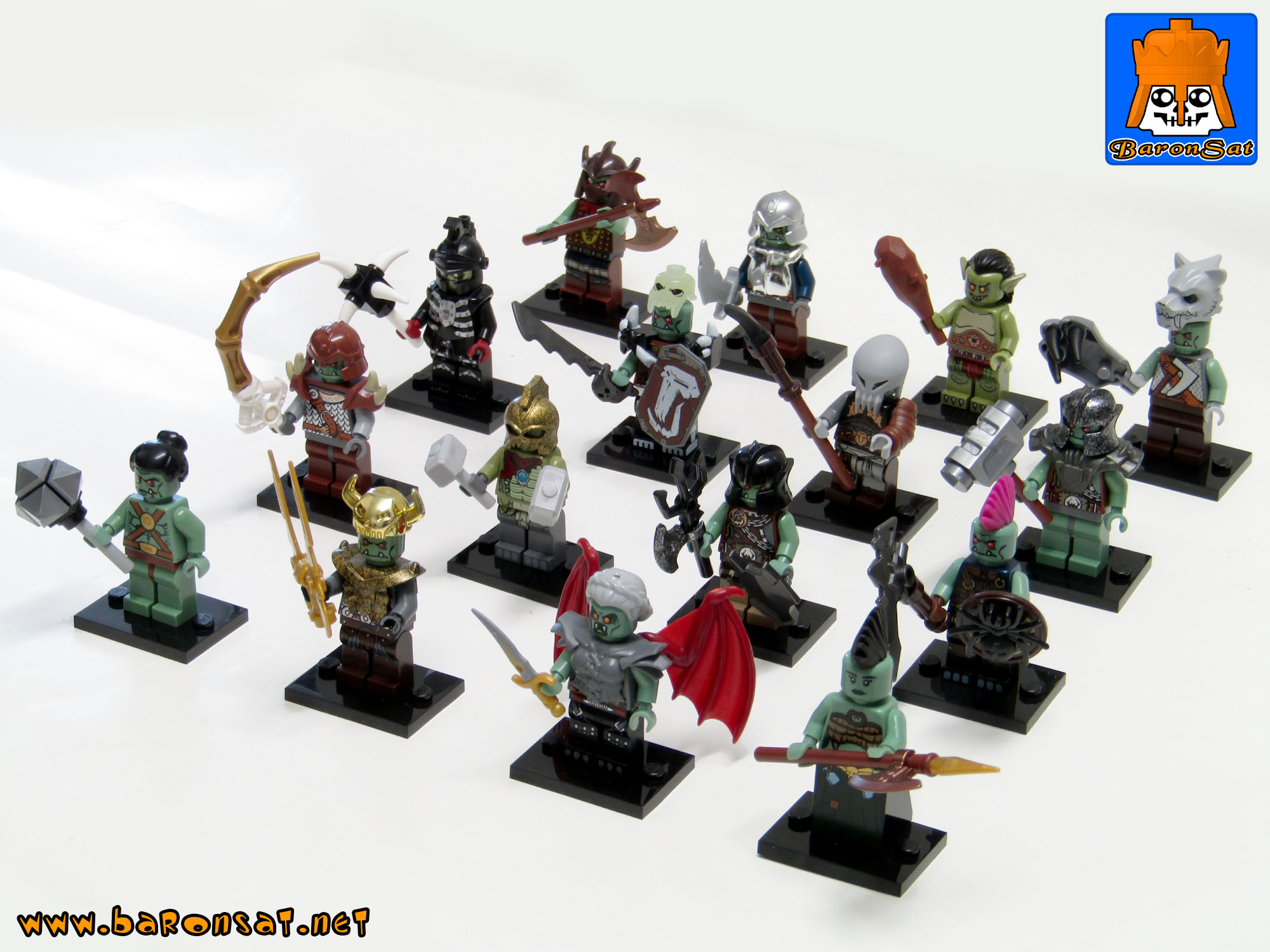 Lego moc ORCS ARMY minifigs