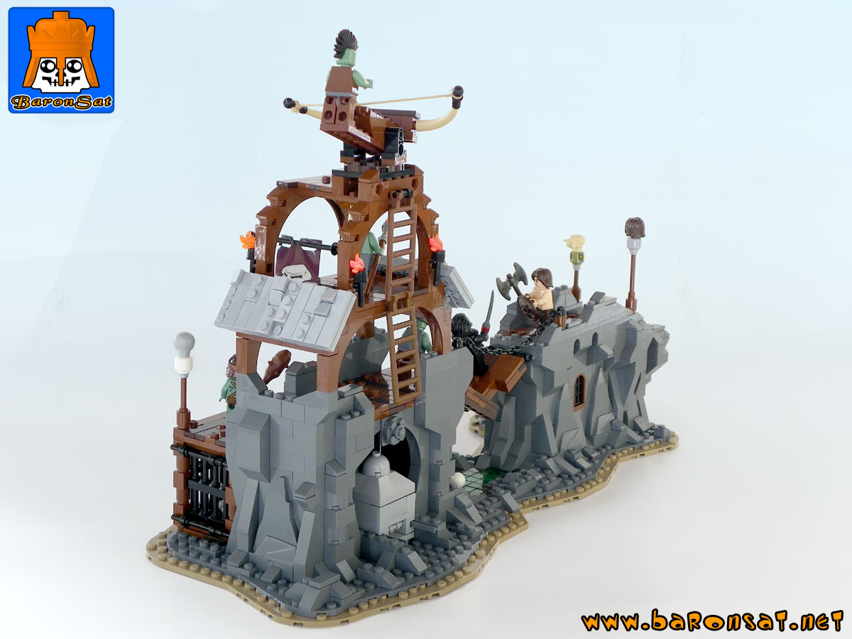 Lego moc battle at the orcs bridge bow