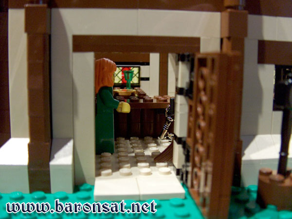 Valiant Hart Tavern Lego moc Model View from the door