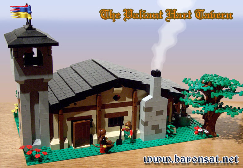 Valiant Hart Tavern Lego moc custom Model Chimney view