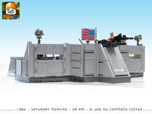 gi joe hq custom moc models made of lego bricks