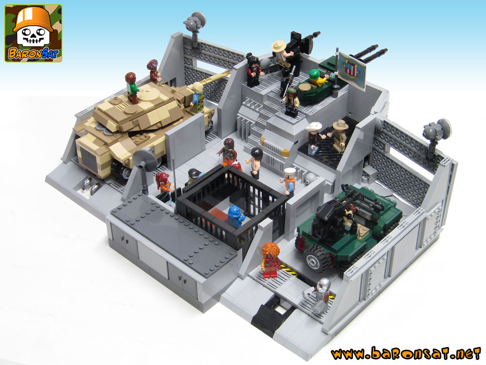 Lego moc GI Joe Command Center Custom Model Side View