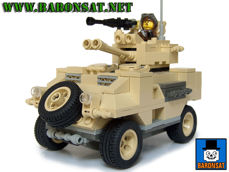 lego scout car custom moc model