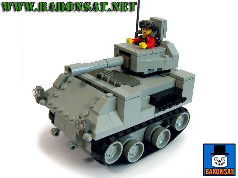 Lego moc light tank model