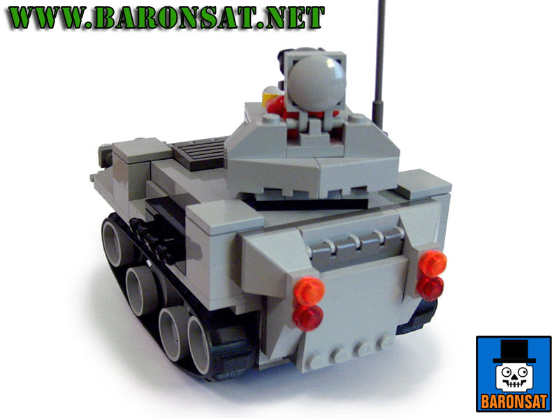 Lego moc light tank model back