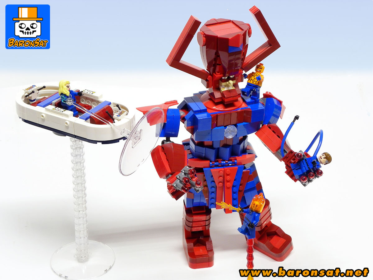 lego galactus vs fantastic four custom model_2