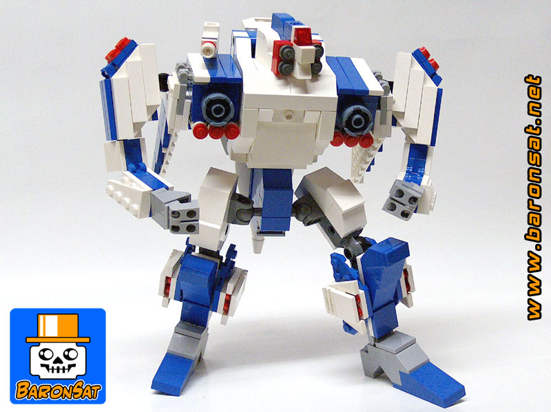 Lego moc Alpha Fighter Blue custom model Robot Mode