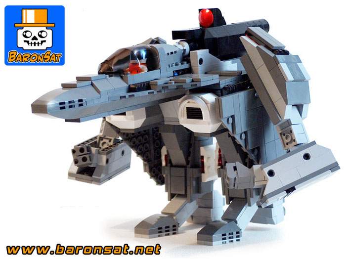 Lego moc VFA-6X custom model Gerwalk side