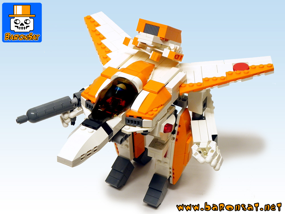 Lego moc Valkyrie VF-1D custom model Battroid Mode