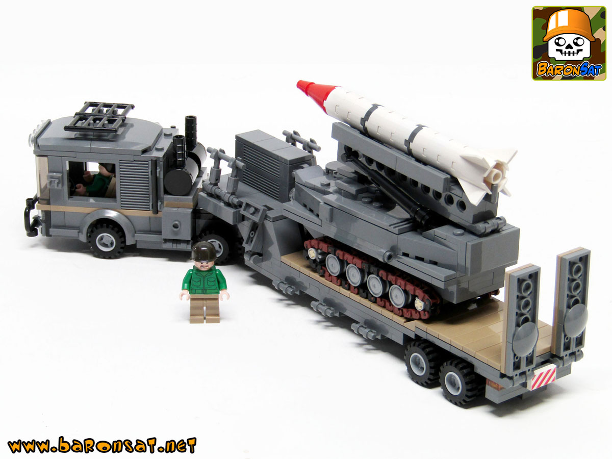 Lego Transport & Armored Missile Launcher moc model  Back View