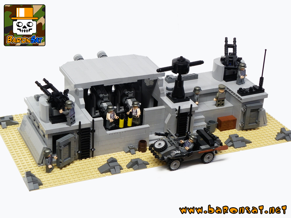 Lego moc german coastal defence bunker