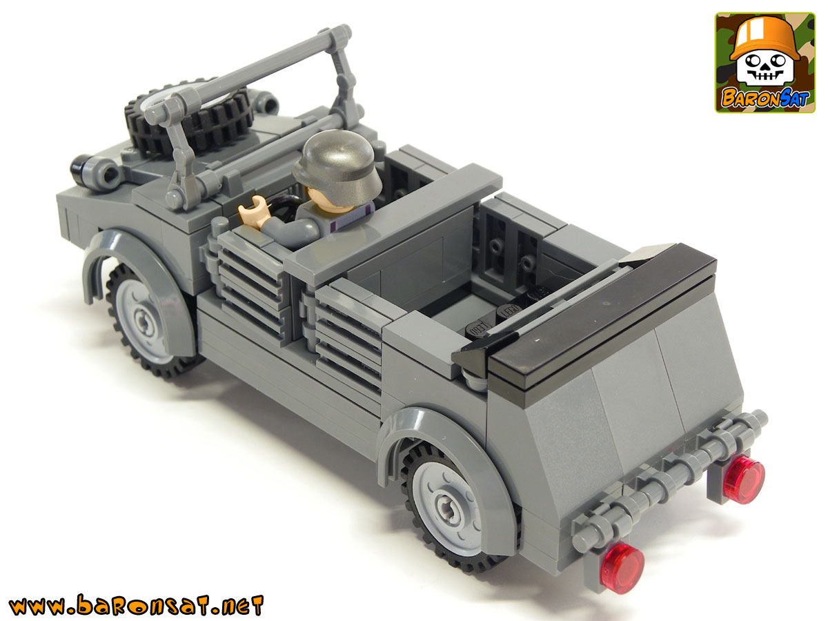 Lego moc ww2 Kubelwagen custom model back view