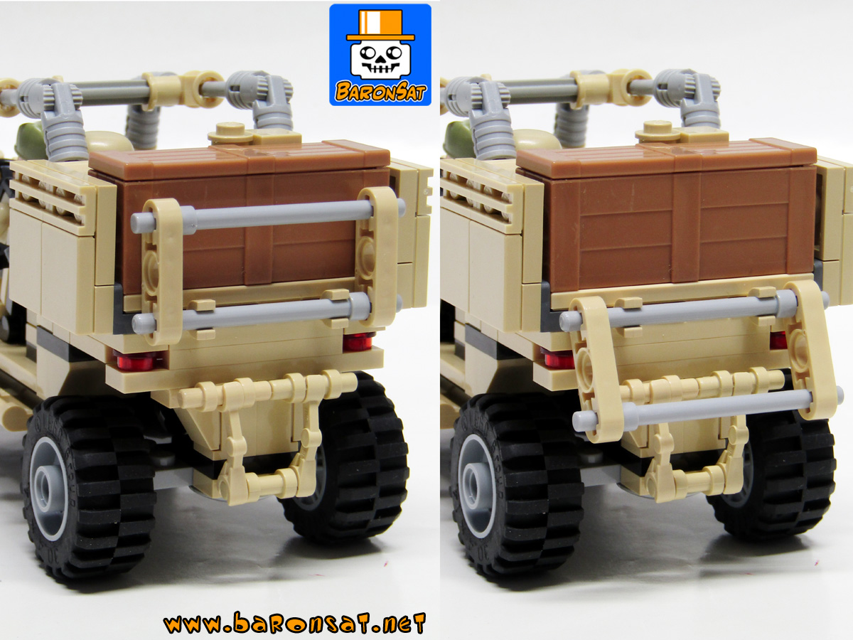 Lego moc Polaris tactical off-road vehicle Back View