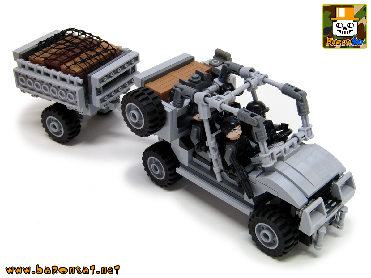Lego moc Polaris tactical off-road vehicle Gray Version