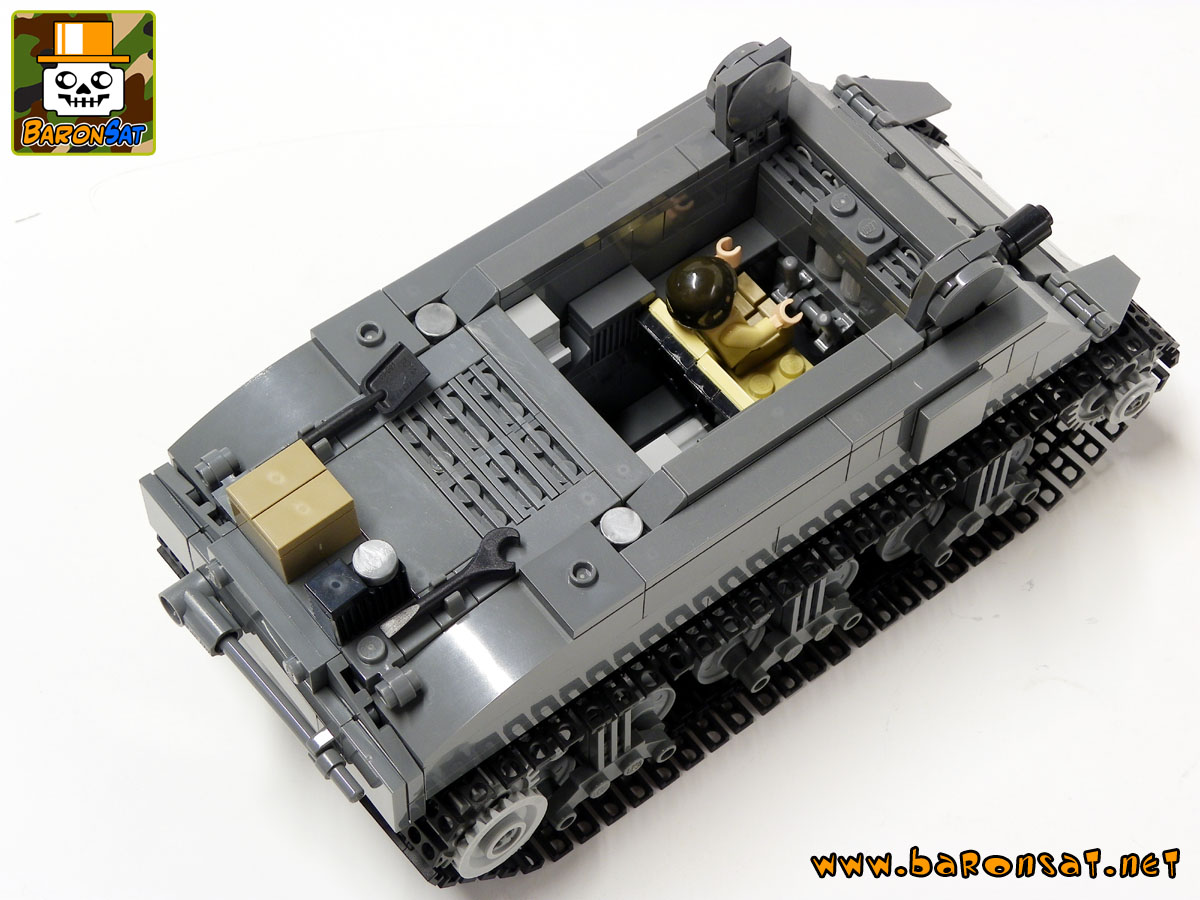 Lego moc Sherman M4A4 Custom Tank Model Interior