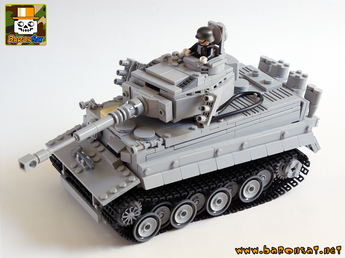 Lego moc Tiger SDKFZ181 Custom Tank Model Front