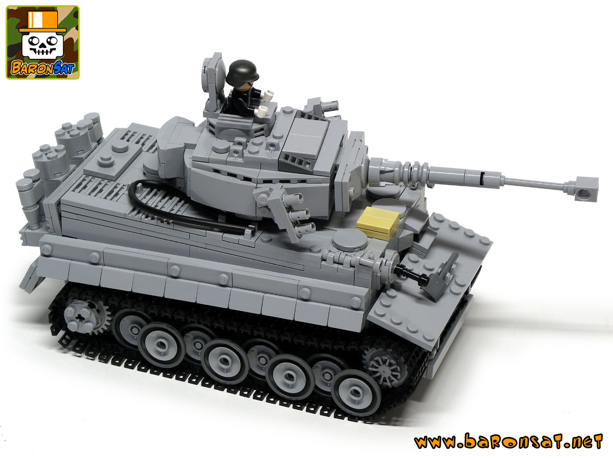 Lego moc Tiger SDKFZ181 Custom Tank Model Side