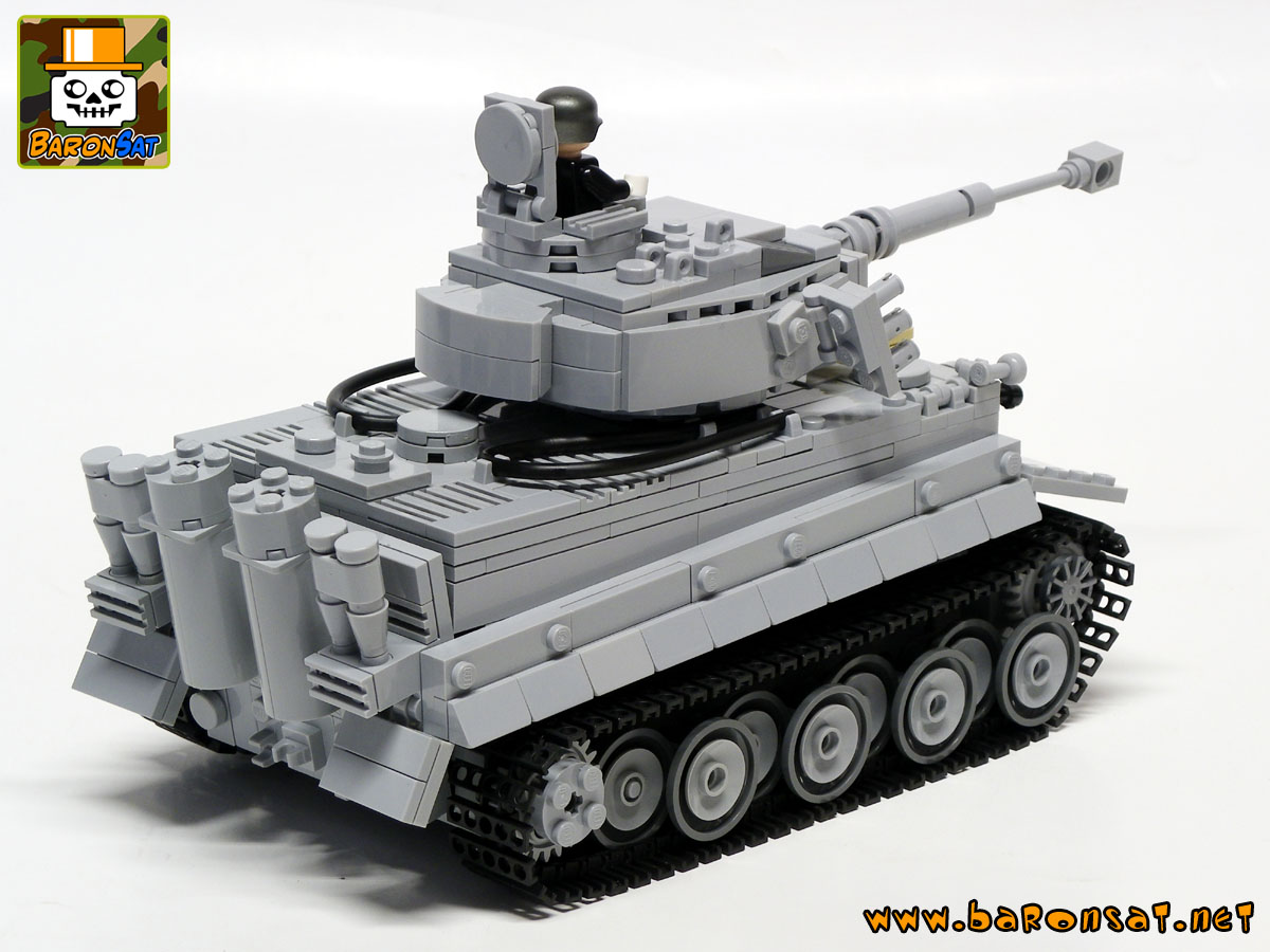 Lego moc Tiger SDKFZ181 Custom Tank Model Back