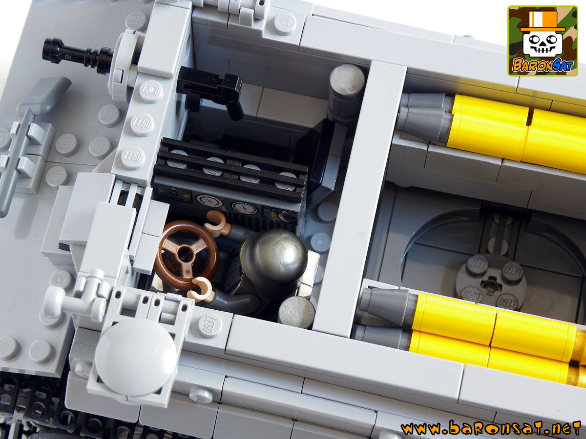 Lego moc Tiger SDKFZ181 Custom Tank Model Cockpit