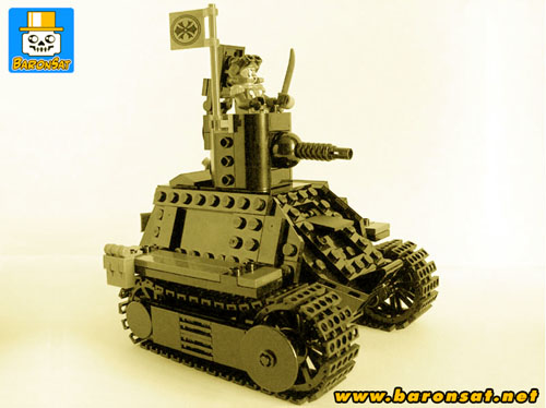 lego steam tank ww1 custom model moc
