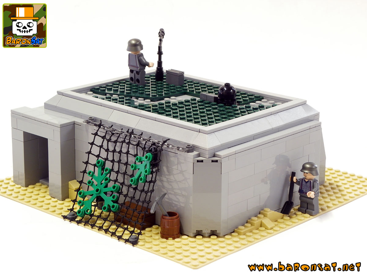 Lego ww2 custom german command bunker model