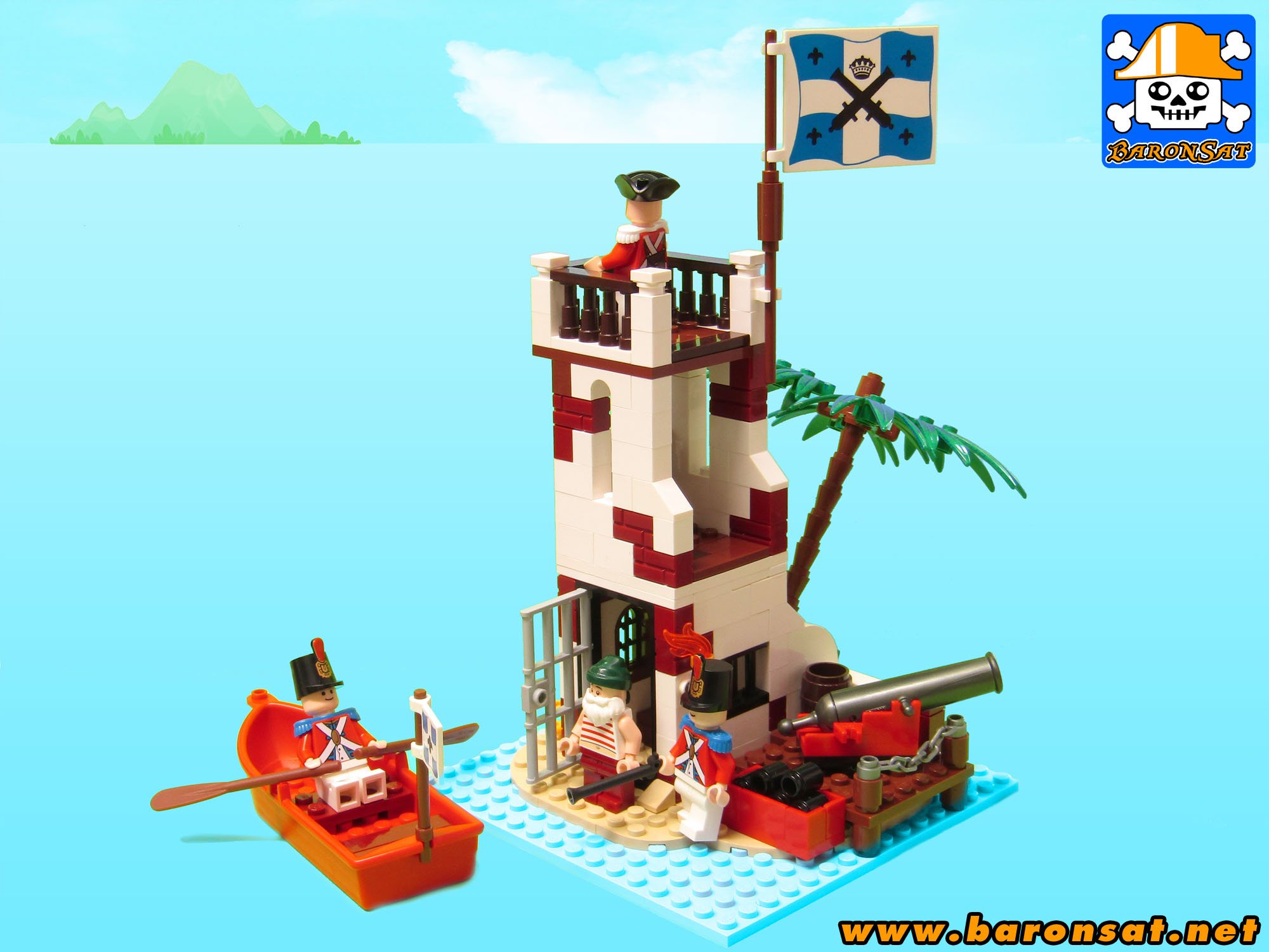 Lego moc 6265 Saber Island Jacob Edition Back
