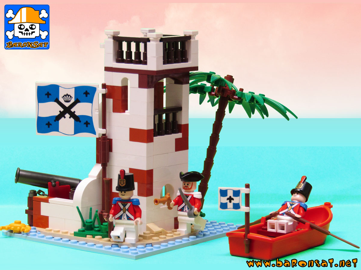 Lego moc 6265 Saber-island Redux Back View