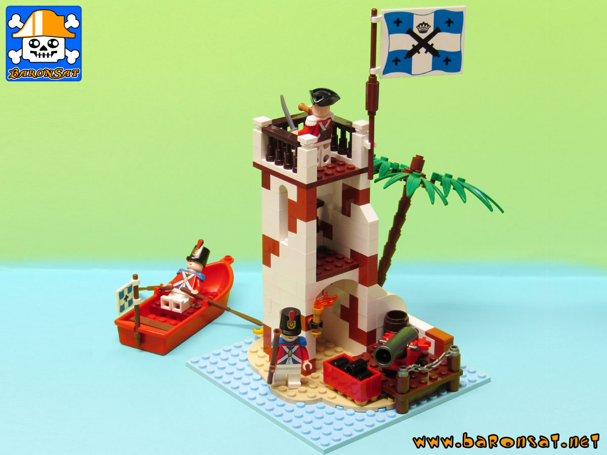 Lego moc 6265 Saber-island Redux Side View