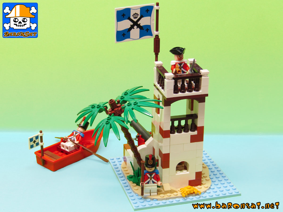 Lego moc 6265 Saber-island Redux Front View