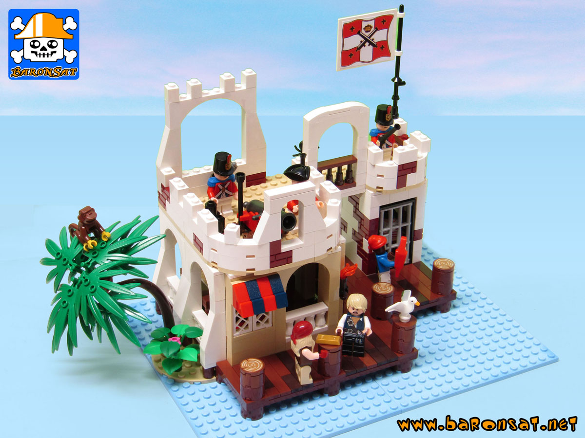 Lego moc 6267 Lagoon-Lock-Up Redux Side View