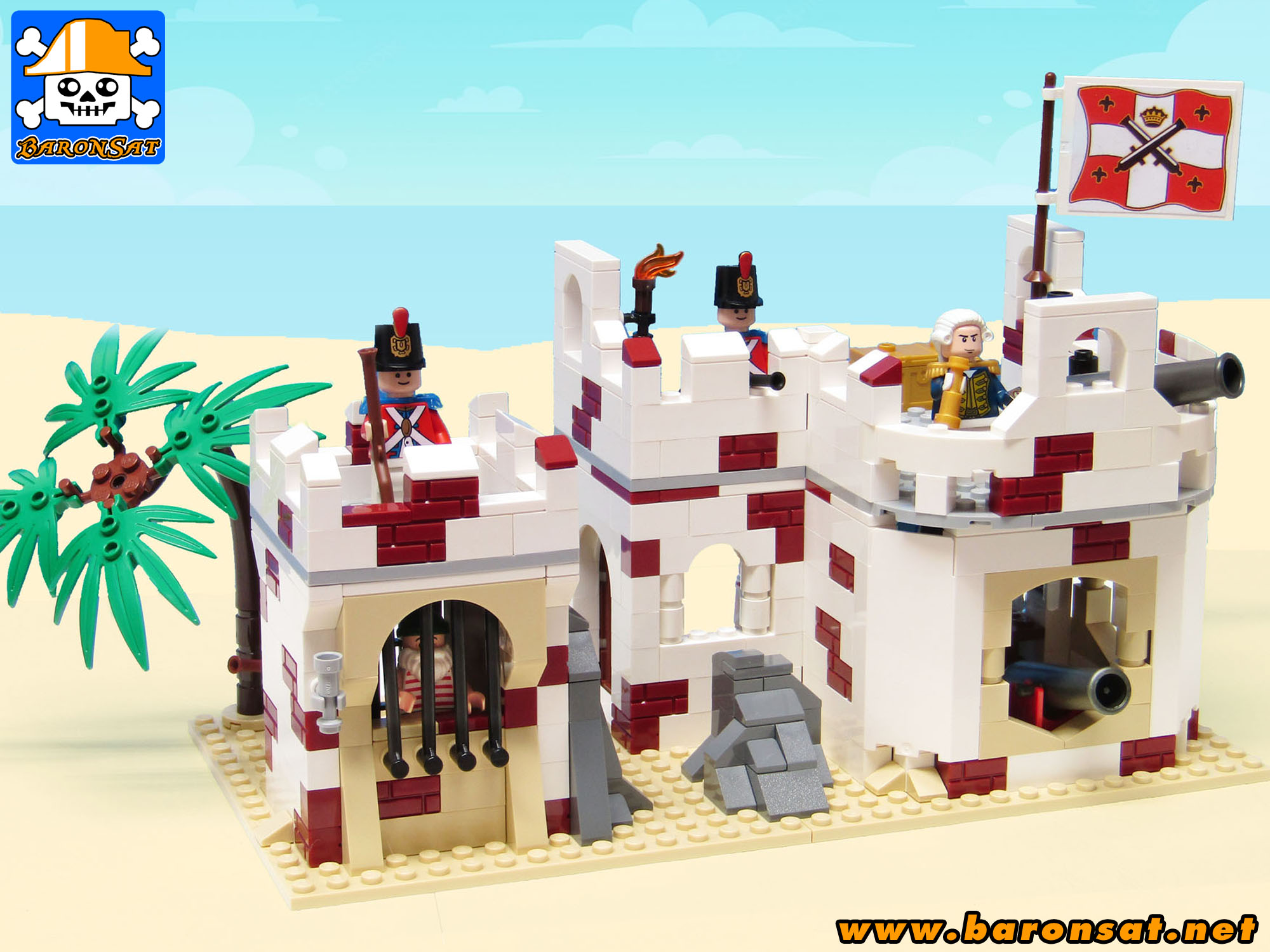 Lego moc Cannon Cove 6266 Redux