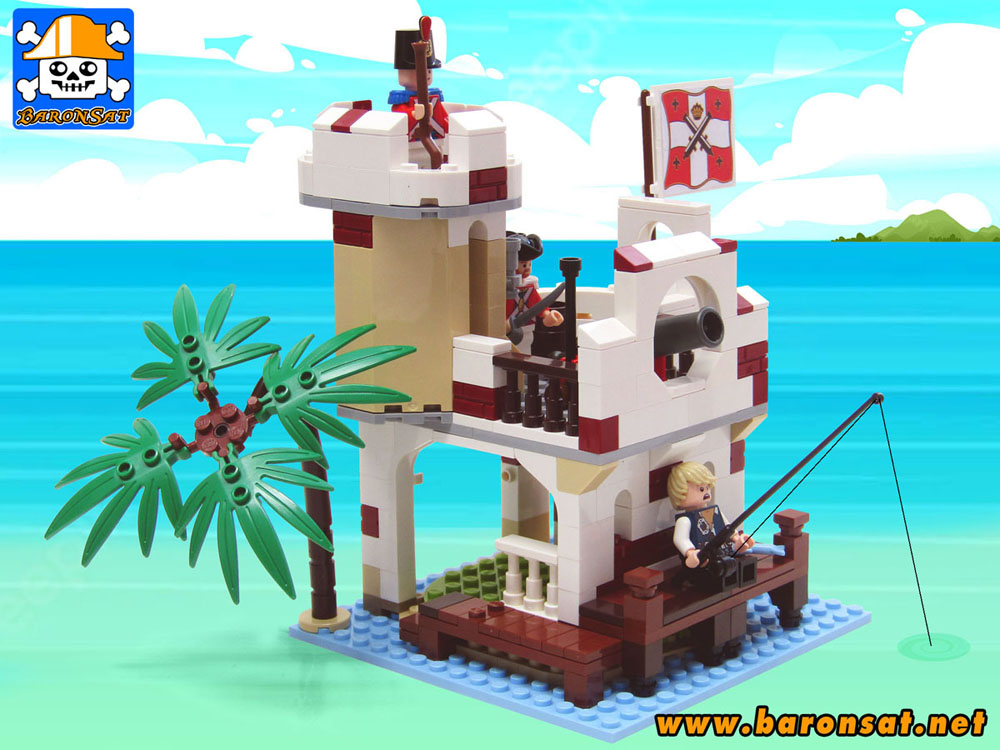 Lego moc 6267 Lagoon-Lock-Up Redux Side