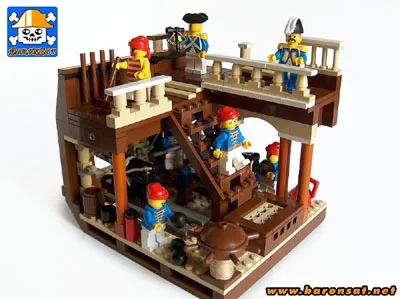 Lego moc Pirates Ship Diorama