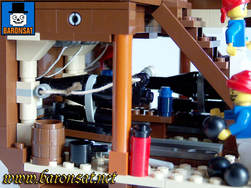 Lego moc Pirates Ship cannons