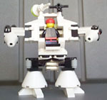 Lego moc Power Armor Heavy White Back Open