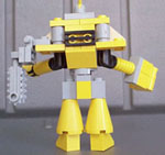 Lego moc Power Armor Yellow Back