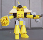 Lego moc Power Armor Yellow Front