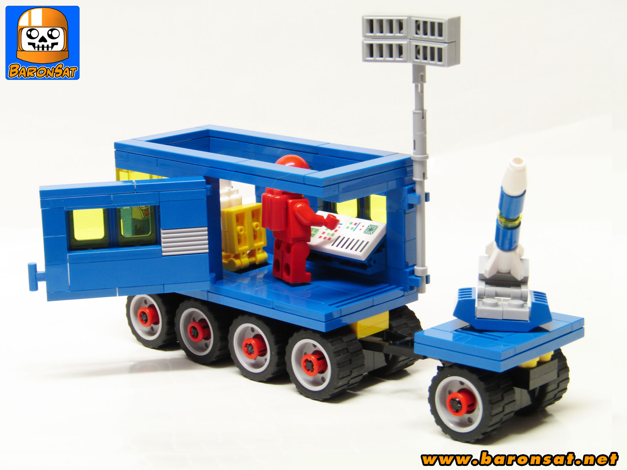 358 Rocket Base Moon Space Truck Lego moc model Interior