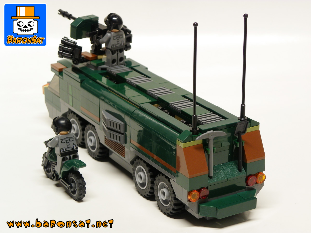 Lego Adventure 2000 ATV Transport custom model moc Back View