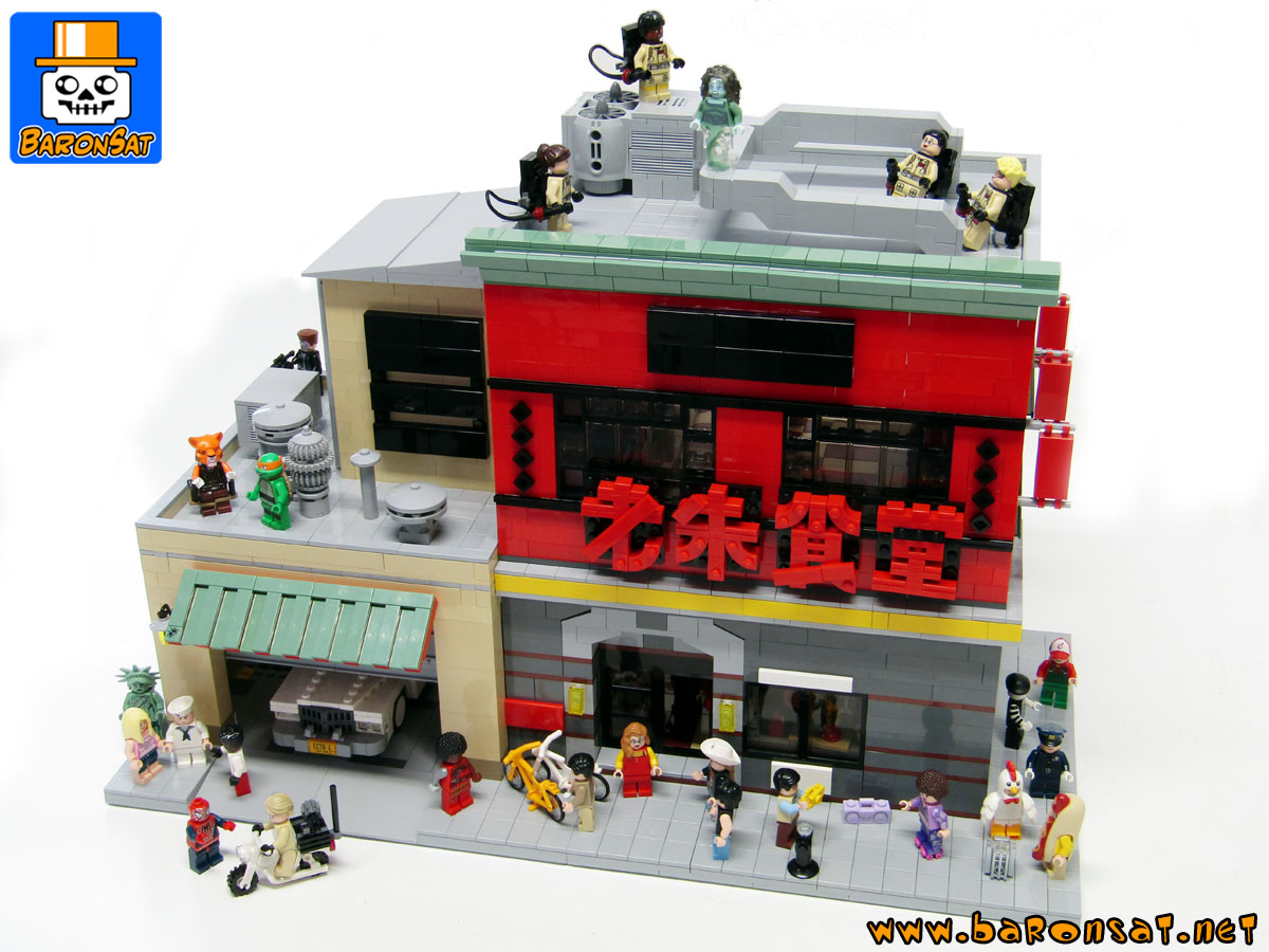 lego Ghostbusters custom model moc HQ Chinese restaurant_3